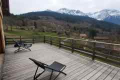 Gîte sous les trois pics, Belledonne,  la terrasse